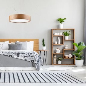 Csillár zsinóron OAK 2xE27/60W/230V tölgy ø 37 cm