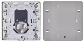 Kapcsoló 2 gombos GoSmart 1xCR2430 Tuya fekete