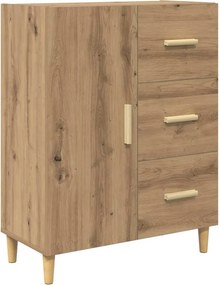 vidaXL Széf fiókkal Artisan tölgy 34 x 69.5 x 90 cm Faanyag