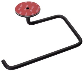 Falra szerelhető wc papír tartó Black 322204