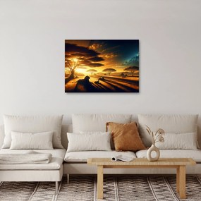 Kép - Pihenő oroszlánok (70x50 cm)