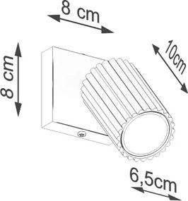Brilagi - LED fali spotlámpa CRESTO 1xGU10/10W/230V barna