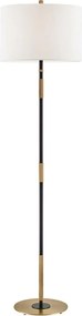 Hudson Valley állólámpa Bowery sárgaréz/textil antik bronz/fehér E27 1x20W L