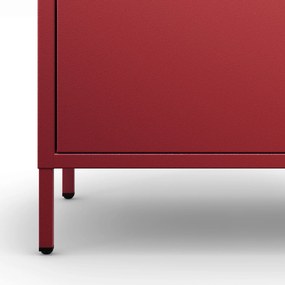 Szafka z półkami VITO, 800 x 1015 x 400 mm, Modern: czerwona