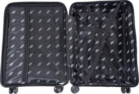 Szürke 3 darabos luxus keményfedeles bőröndkészlet "Royal" – M, L, XL