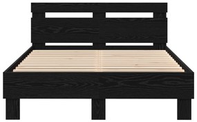 Tömör Ágykeret Fekete tölgy Tömör fa 120 x 200 cm Tartós