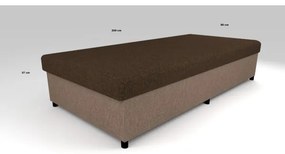 CORY kárpitozott heverő tárolóval 80x200 barna