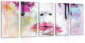 5 részes kép divatos nő