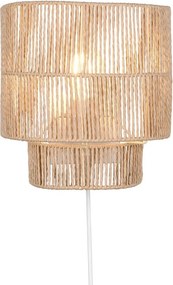 Natúr színű USB fali lámpa Satna – Reality