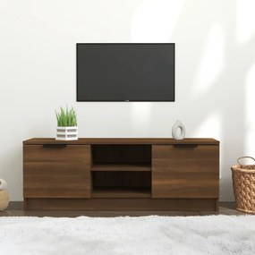 Barna tölgy színű szerelt fa TV-szekrény 102 x 35 x 36,5 cm