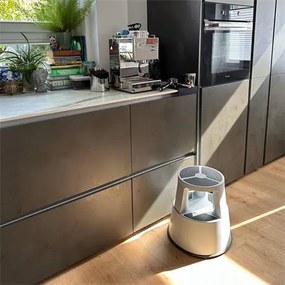 Gurulós polipropilén zsámoly, WEDO, világosszürke (CSW2337)