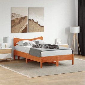 viaszbarna tömör fenyőfa fejtámla 120 cm