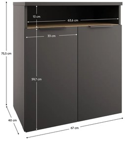 ADAPO 04 szekrény, antracit