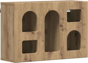 vidaXL Függő szekrény polcokkal Artisan tölgy 60 x 20 x 40 cm Faanyag