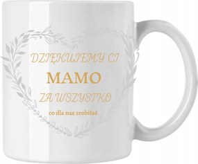 Bögre Anyának Köszönet Anyák Napjára w2 Fehér 330ml