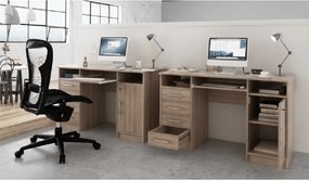 PC asztal, tölgy sonoma, B9 NEW