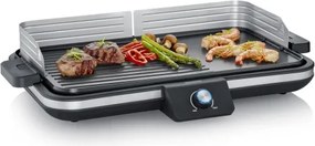 Severin PG 8564 - Asztali elektromos grillsütő 2300W/230V 50x30 cm fekete