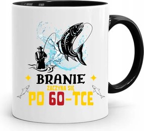 Születésnapra 60 60-es 60-as Bögre Fekete Ajándék fényképes nyomattal