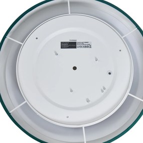 Modern mennyezeti lámpa zöld bársony 40 cm LED-del, 3 lépésben dimmelhető - Sue