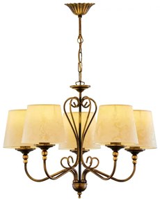 Jupiter 1751 - Csillár láncon SOFIA 5xE27/60W/230V