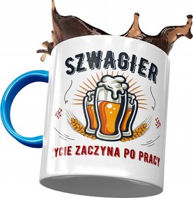 Kék Bögre Sógornak Születésnapra Ajándék Nyomtatott Fotóval