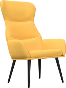 vidaXL mustársárga szövet pihenőfotel