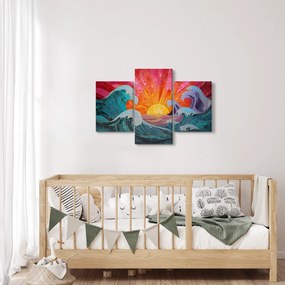 Kép - Hullámmozaik (90x60 cm)