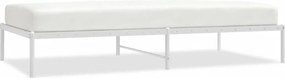 vidaXL fehér fém ágykeret 100x200 cm