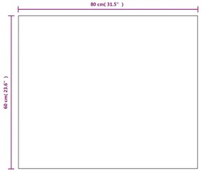 keret nélküli üveg tükör 80 x 60 cm