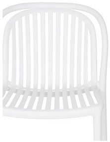 Fehér műanyag étkezőszék Alia – Ixia