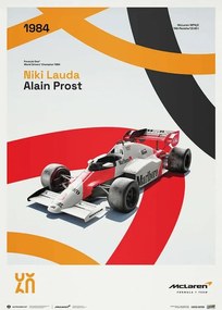 Művészeti nyomat McLaren Racing - MP4/2 - 60th Anniversary - 1984, Automobilist