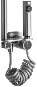 Zuhanyszett REA HELIX  Nickel Brush INOX