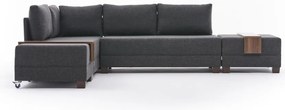 Antracitszürke sarokkanapé (bal oldali) Fly – Balcab Home