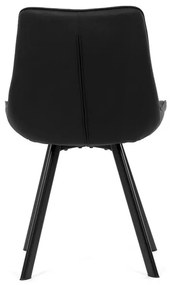 Fekete Vintage Szövet Étkezőszék. HC-V3066 BK3