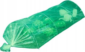 Fóliaalagút, mini kerti üvegház, 250 x 100 cm 2,5 m² zöld