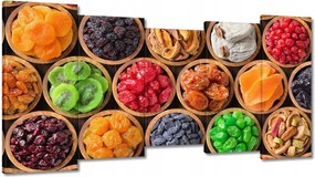 Képek 150x80 Aszalt gyümölcsök tálakban