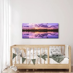 Lila ég képe (120x50 cm)