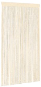 2 db krémszínű zsinórfüggöny 100 x 250 cm