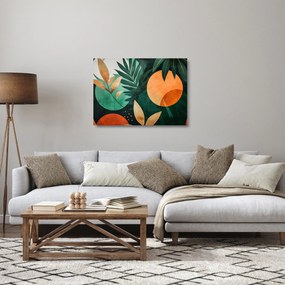 Üveg kép - Geometrikus természeti minták (70x50 cm)