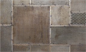 Design fotótapéta Flizelin falra Metál minták 416x254 Ragasztó