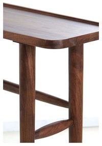 Barna akácfa konzolasztal 30x140 cm Qiano – Light &amp; Living
