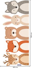 PIPPER. Erdei állatok – textil falmatrica