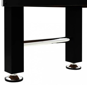 fekete acél csocsóasztal 140 x 74,5 x 87,5 cm