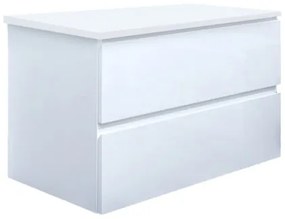 Fürdőszobaszekrény fedőlemezzel SAT B-Way 79x50x45 cm fehér fényes BWAY280WDESK