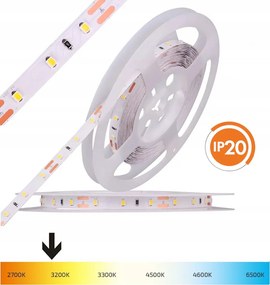 Led szalag 1M meleg fehér 3000K 4,8W Univerzális