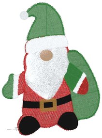 Világító Mikulás 60 LED-del Meleg fehér 62 x 70 cm Lurex Szövet