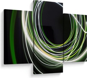 Kép zöld vonalak (90x60 cm)