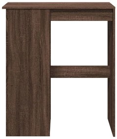 barna tölgy szerelt fa bárasztal tárolókkal 90x47,5x103,5 cm