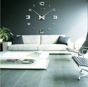 Öntapadós tükrös falióra számokkal - FUZJAA