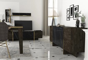 Nappali fal Vivaldi (fekete + arany). Akció -22%. 1073516